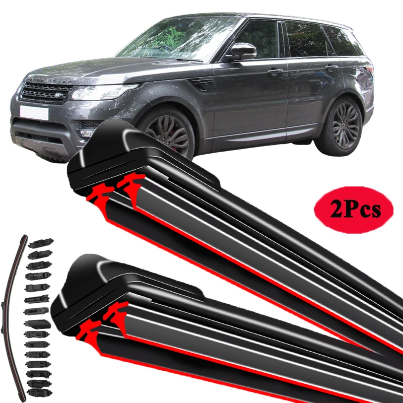 For Range Rover Sport L320 L494 SUV 2005 2008 2013 2015 2017 2018 2019 2020 2021 2022 Car Brushes Double Rubber Windshield Wiper