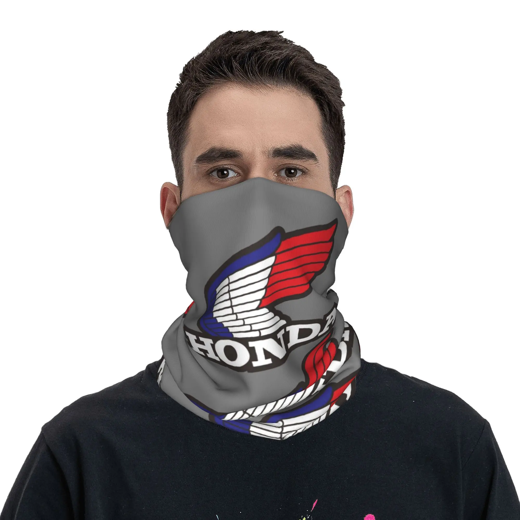 Custom H-Hondaes Bandana Neck Warmer Women Men Winter Hiking Ski Scarf Gaiter Motorcycle Face Cover