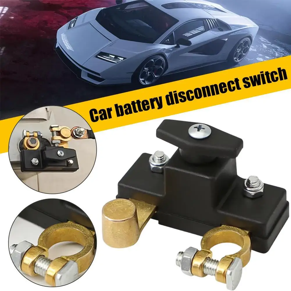 

Rotary Battery Disconnect Switch For The Top Brass Good Conductivity For Cars Trucks Ships RVs 500A Car Battery Disconnect Switc