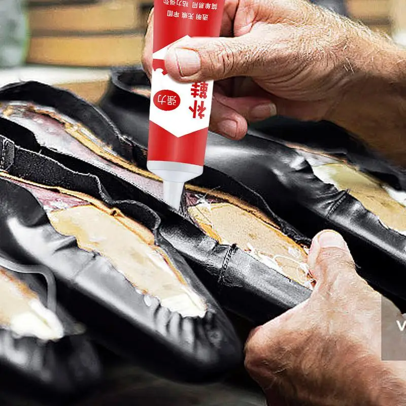 Pegamento para zapatos, adhesivo de cuero para fijación de calzado, transparente, suave, para reparación de suelas, 60ml