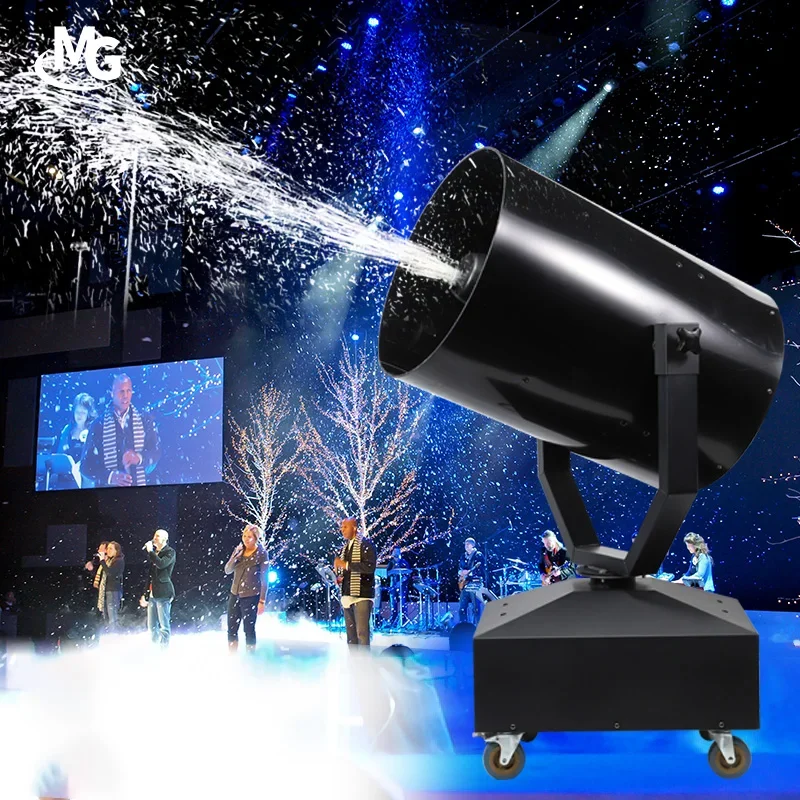 Wedding Party Stage Snowflake Machine Large Artificial Snow Machine 3000W Shaking Head Simulation Snow Machine