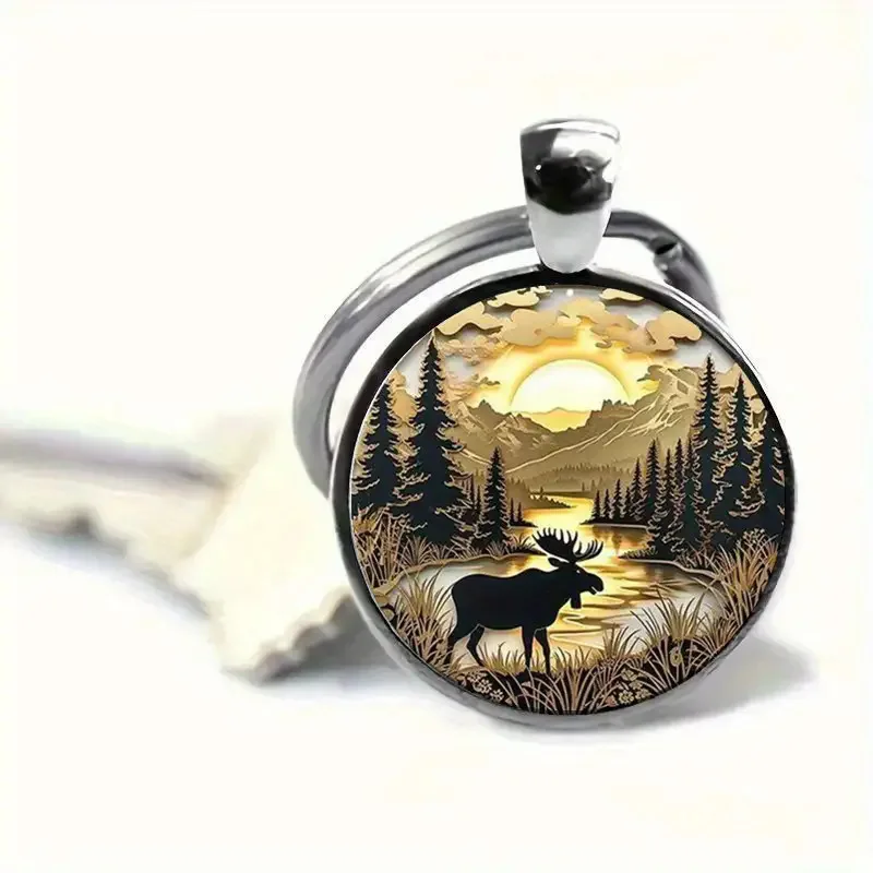 Popular Fashionable and Simple Crystal Pendant with Exquisite Deer Pattern Necklace Accessories Available for Wholesale