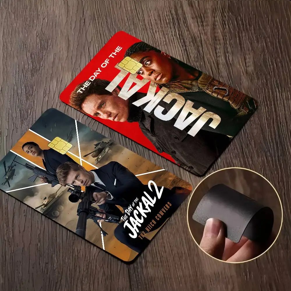 فيلم يوم جاكال أنيمي الكرتون ملصق فيلم الجلد لبطاقة الائتمان بطاقة حافلة البنك الخصم