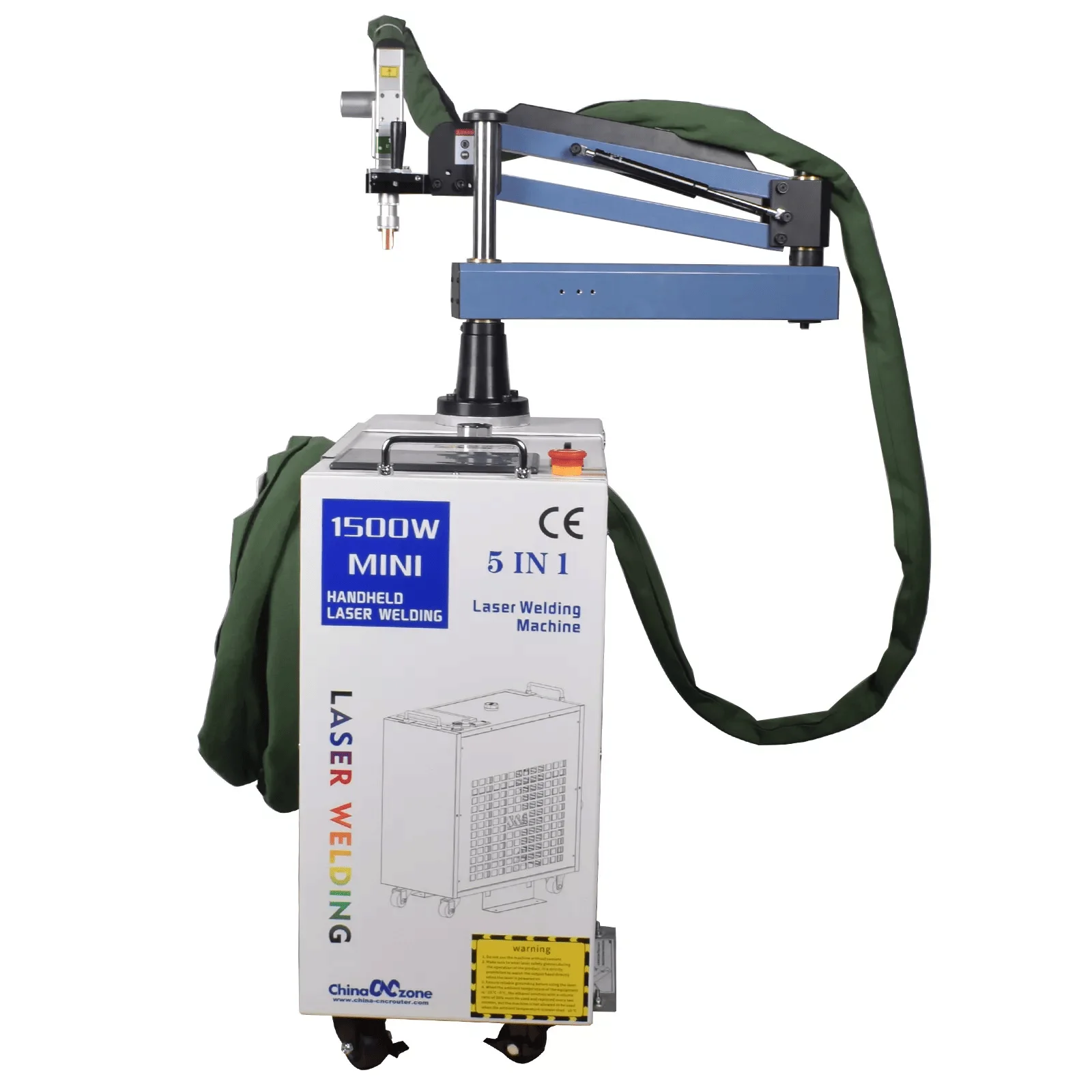 Portable 5 in 1 Handheld 1500W Fiber Laser Welding Machine for New Energy Battery Packaging