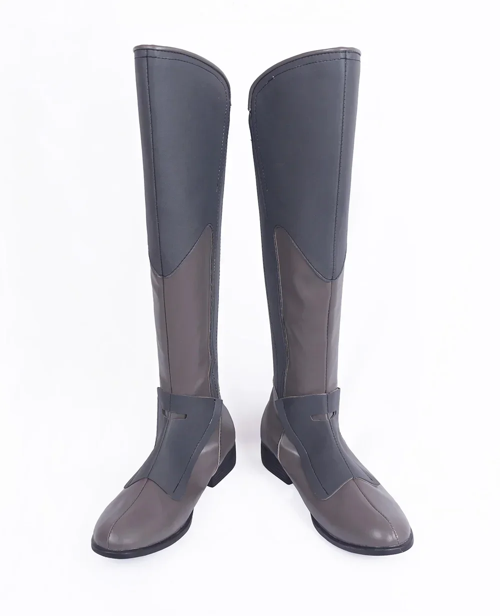 LOL Shadow Reaper Kayn Cosplay Stiefel Grau Maßgeschneiderte Kostümschuhe für Männer