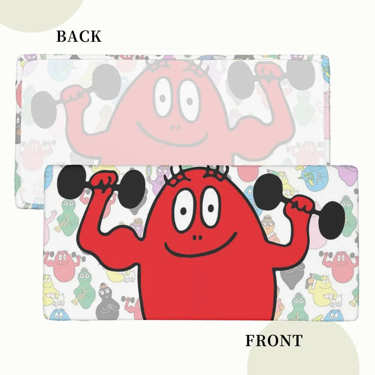 Barba Red Boy Les Barbapapa Family Custom Rectangular Tablecloth Oilproof Table Cover for Dining Events Table Cloth