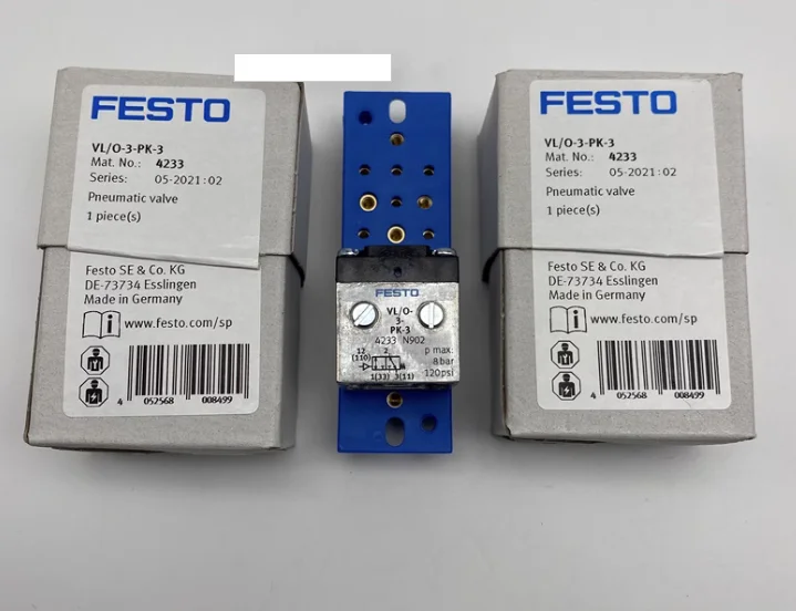 

New Original FESTO all metal formation gas control valve VL/O-3-PK-3 4233 VL/O-3-PK-3X2 4245