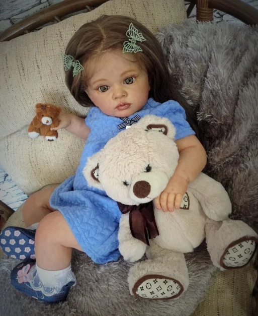 

St.Store 24inch Reborn Doll Tutti Lifelike Soft Touch Cuddly Baby Multiple Layers Painting 3D Skin with Visible Veins