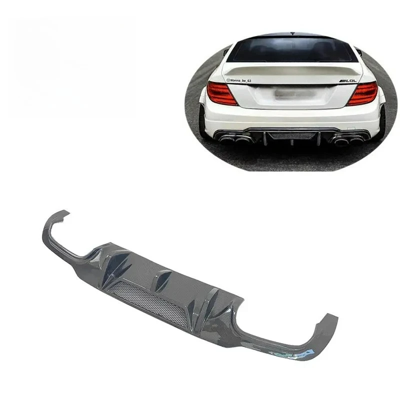 

Easy - Install Vor - style Carbon Fiber Rear Bumper Diffuser Lip FORBenz C63 W204 2012 - 2014