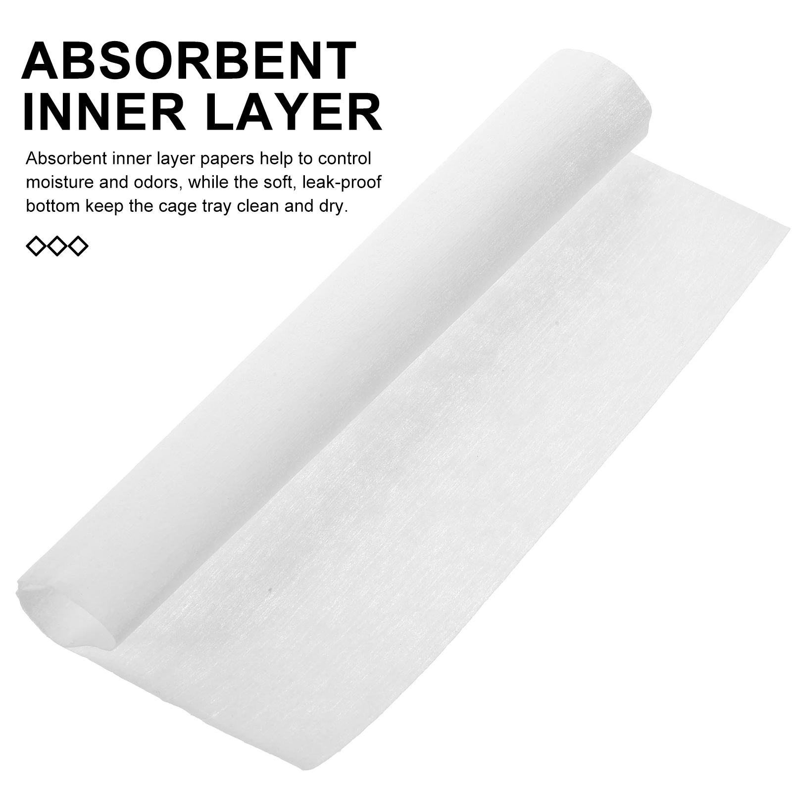 

300pcs Waterproof Bird Cage Liner Disposable Mats Bedding Pad Absorbent Leak Proof Cage Mat for Parrot Bird Supplies