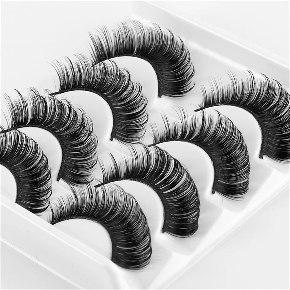 Multilayered Bushy Russian DD Curl Eyelash Extensions Material DIY Cosplay Makeup Bushy Simulation False Lashes for Volume