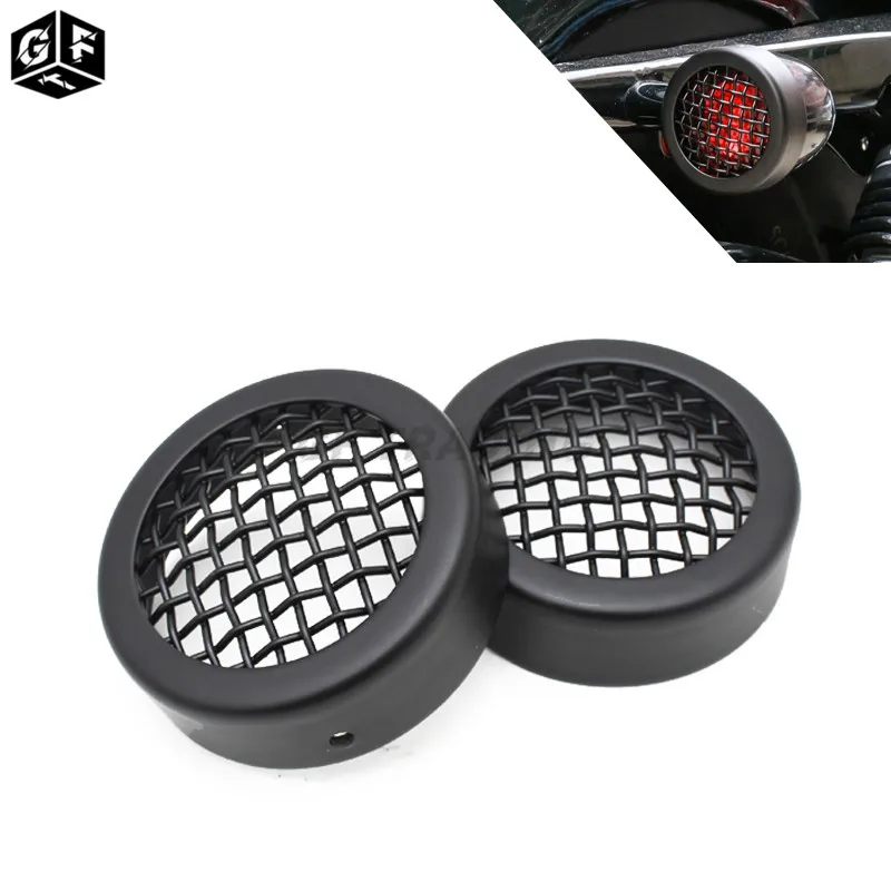 Motorcycle Front Rear Turn Signal Light Indicator Grill Bezel Cover for Harley Sportster XL1200 XL883 X48 Motorcycle Accessories