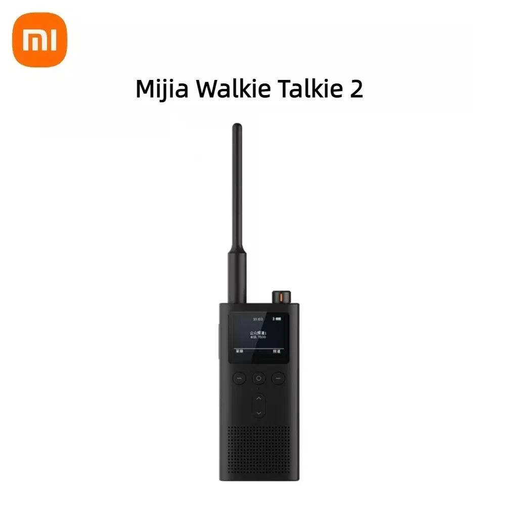 China Version Xiaomi Mijia Walkie 5W IP65 waterproof Talkie 2 UHF and VHF dual bands 13days long standby Minimalist Design Voice