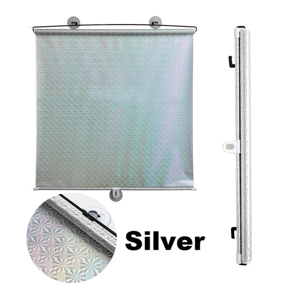 Universal Roller Blinds Suction Cup Sunshade Blackout Curtain Car Bedroom Kitchen Office Window Sun-shading Curtains Nail-free
