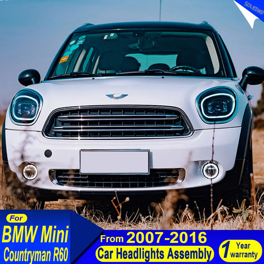 

Автомобильные полностью светодиодные фары для BMW Mini Cooper Countryman R60 2010-2016, обновление светодиодных передних фонарей в сборе Plug and Play