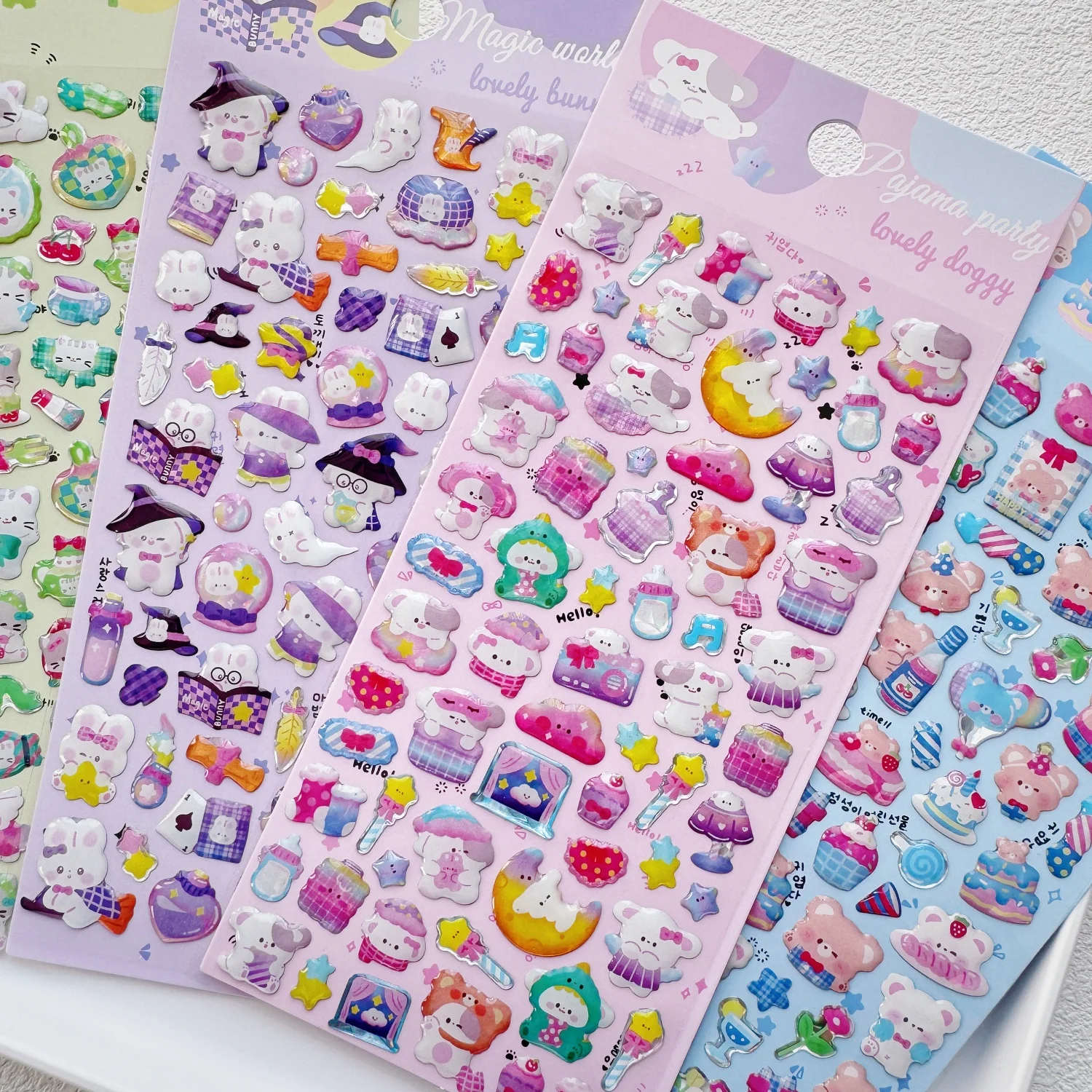 

Счастливые животные мир мультфильм 3D хрустальная наклейка Декор Скрапбукинг Diy Журнал милый дневник канцелярские наклейки подарок