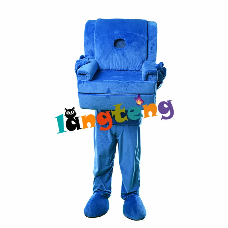 1327 Customized Funny Big Blue Sofa Adult Mascot Costumes Cosplay Apparel Business Mascots