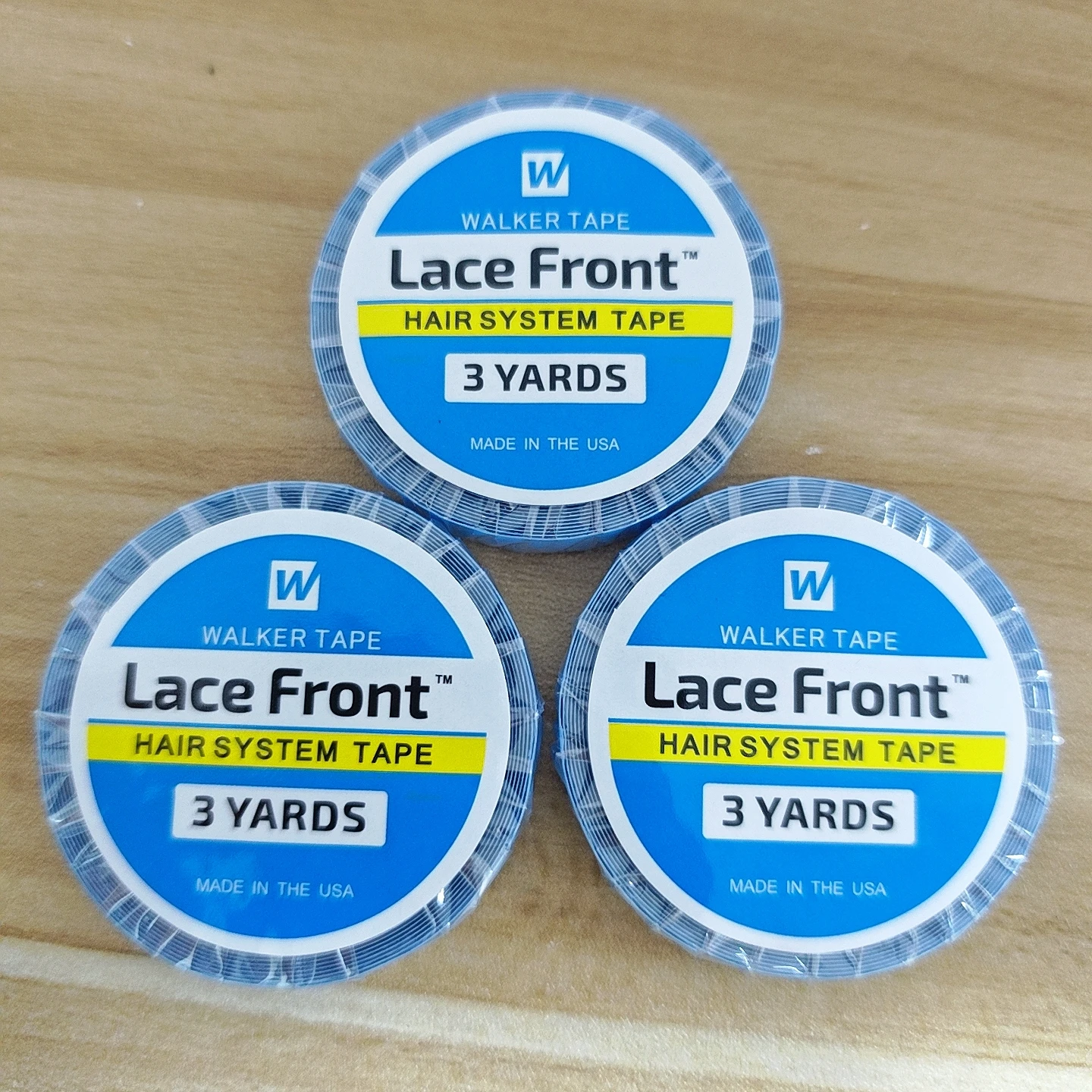 1/2/3 Rolls Walker Tape Lace Front Hair System Adhesive Tape 3 Yards*0.8cm  For Lace Wigs & Toupees