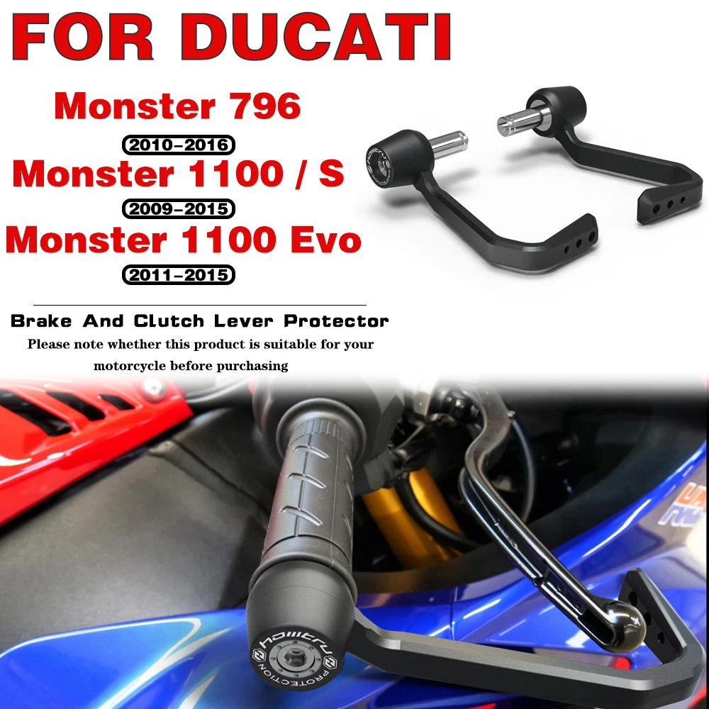 

Motorcycle accessories Brake Clutch Lever Protector Kit For DUCATI Monster 796 2010-2016 1100/S 2009-2015 Evo 2011-2015