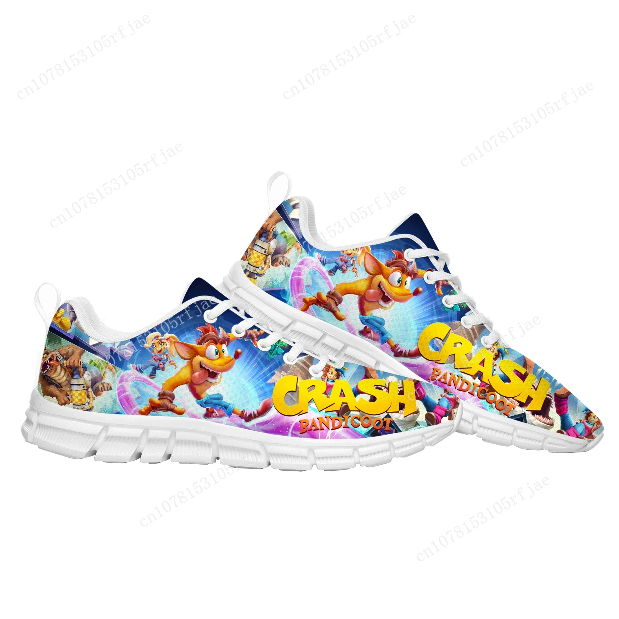 

Crash Bandicoot Sports Custom Shoes High Quality Cartoon Game Men Women Teenager Children Sneaker Tailor Made Couple Built Shoes