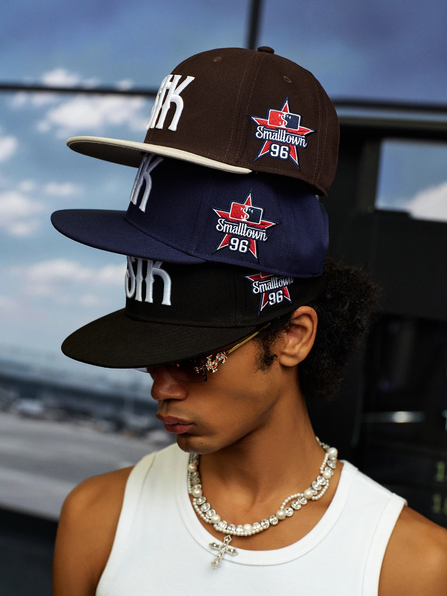 Fashionable Street Style Baseball Cap STK SmallTownKid Sun Protection Embroidery Board Hat Versatile Leather Cap for All Seasons