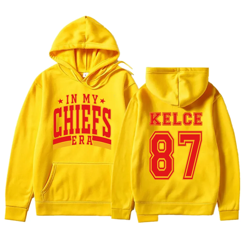 In My Chiefs Era Hoodie Taylor and Travis Hoodie Travis Kelce Football Hoodie Pullover Tops Streetwear Harajuku