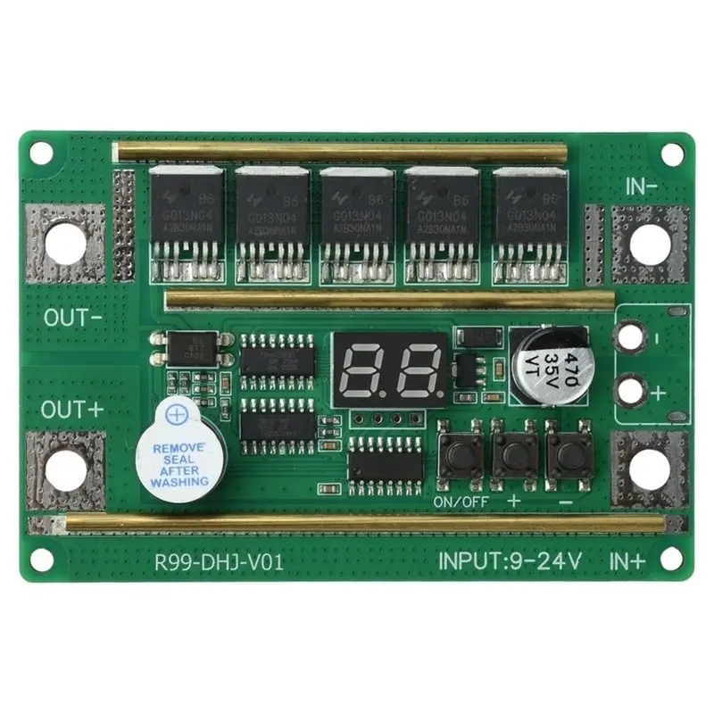 A02F-DC 9-24V 99-Level Spot Welder Mainboard Digital Adjustable Spot Welding Control Board For 18650 Lithium Battery