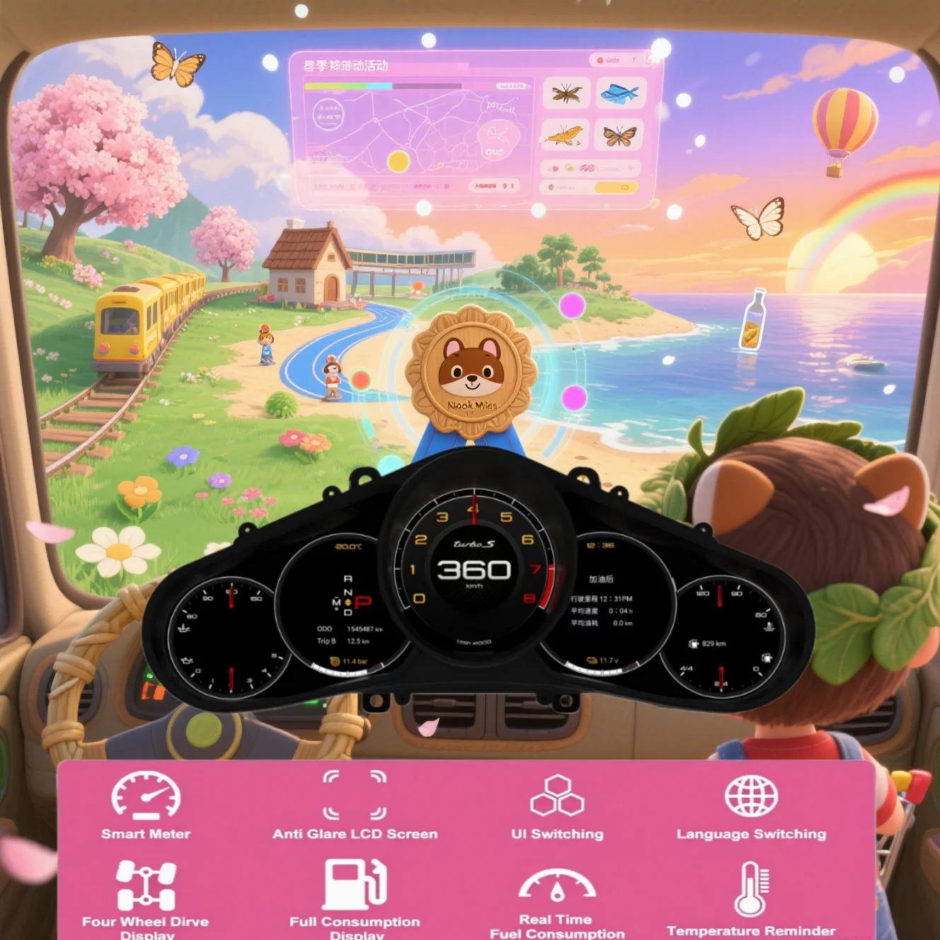 

12.3 inch Digital Instrument Cluster For Porsche Panamera Cayenne 718 911 Dashboard Meter Speedometer Odometer Cockpit Virtual