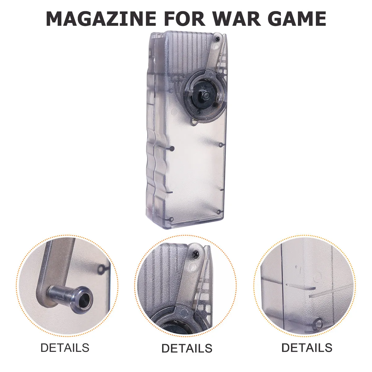 

Hand Crank Fast for War Game ABS Material Matte Texture 1000-Round Capacity Compact Lightweight