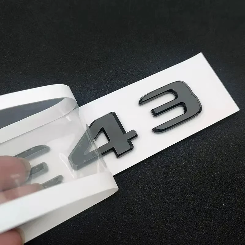3D ABS значок на задний багажник автомобиля с буквами E 43 BITURBO 4MATIC, эмблема, наклейка для Mercedes Benz E43 AMG W213 W212, аксессуары