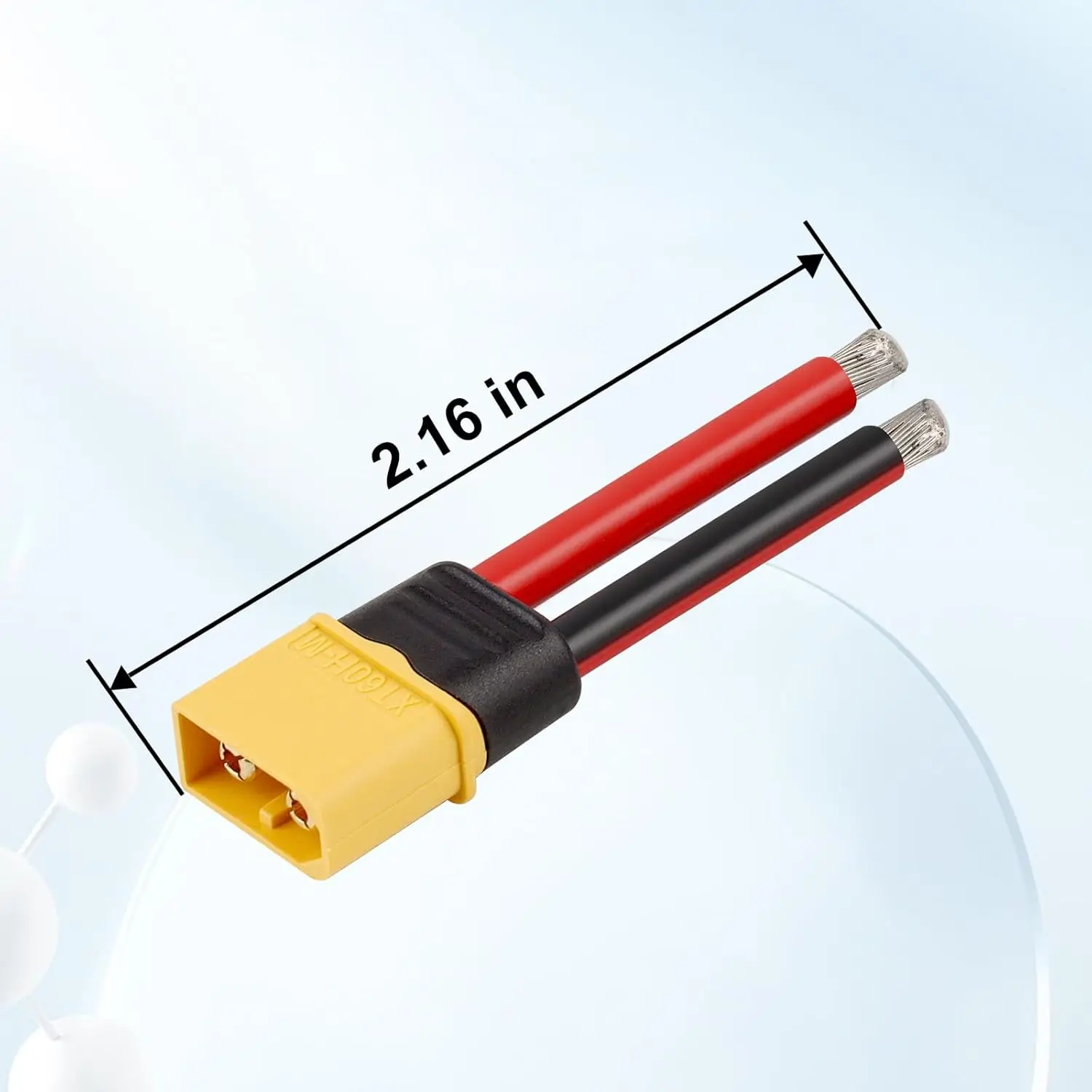 3 pares de conector fêmea e macho XT60 com fio de 55 mm 10AWG para bateria RC Lipo FPV Racing Drone