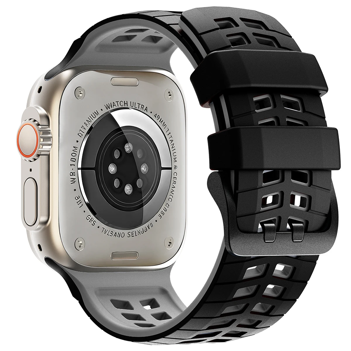 Silikon-Sportarmband für Apple Watch Band 49mm 46mm 45mm 44mm 42mm Correa Armband iWatch Series 11 10 9 8 7 6 5 SE3 Ultra 3 2