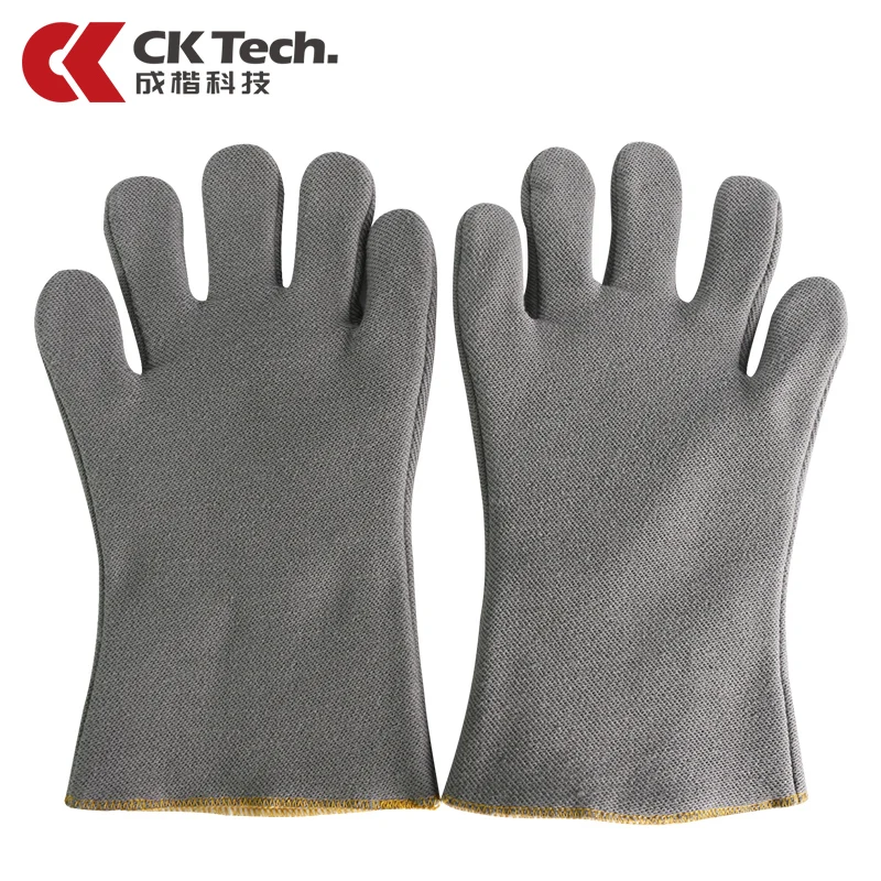 250 Degree Heat Insulation Gloves Five Fingers Flexible Heat Resistant Industrial Heat Resistant Gloves Fire Retardant