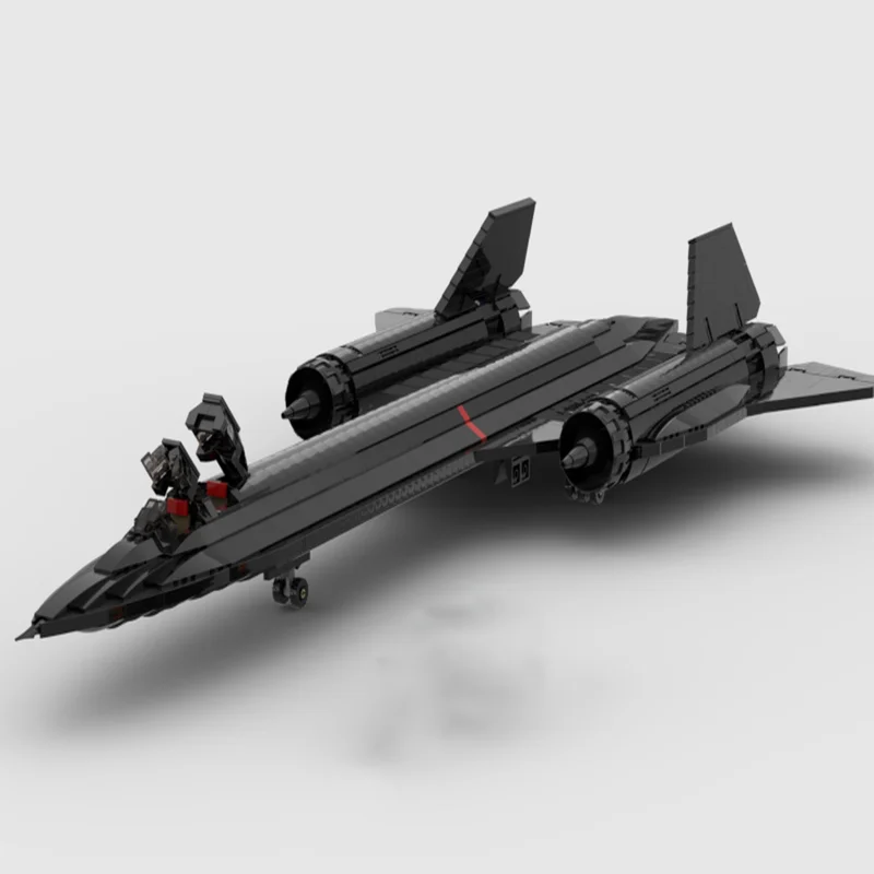 Neues 2862-teiliges MOC Militärisches Bewaffnetes SR-71 Blackbird Düsenjäger Modell Bausteine Technologie DIY Montage-Spielzeug Urlaubsgeschenk