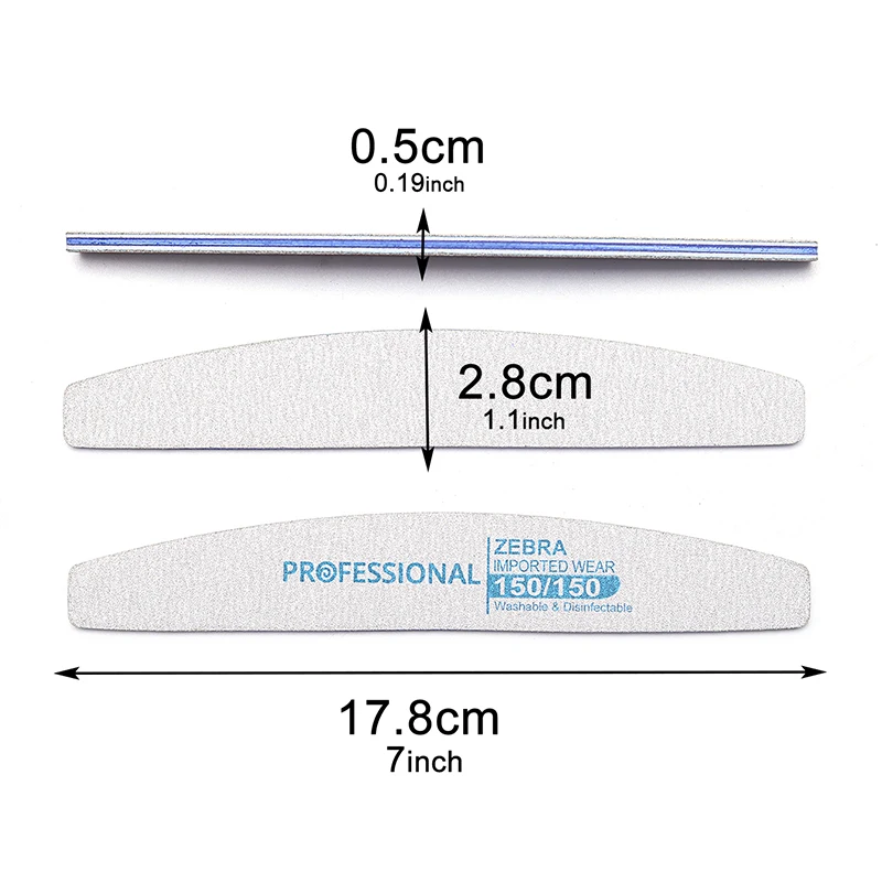 20Pcs 아크릴 네일 파일 및 버퍼 키트 네일 용품 플라스틱/천연 손톱 연마 파일을위한 스타일리스트 전문 네일 파일