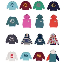 Pre-sale(Ship in October) 2024 WYN Autumn Baby Boys Sweatshirts Cotton Baby Girls Hooded for Girls Kids Boutique Clothes Vest