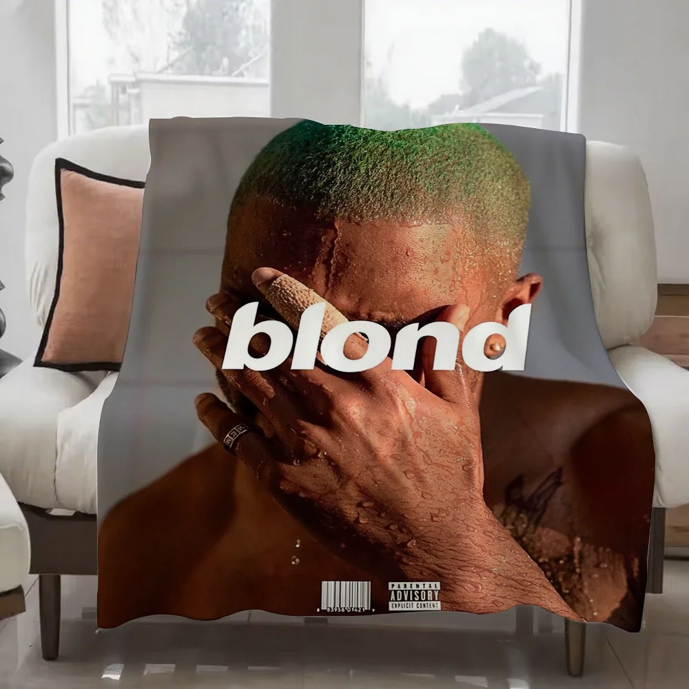SINGER F-Frank Blonde Oceans Blanket Design Lightweight  For Dorms, Naps, Living Room, Office,Sofa,All-Season