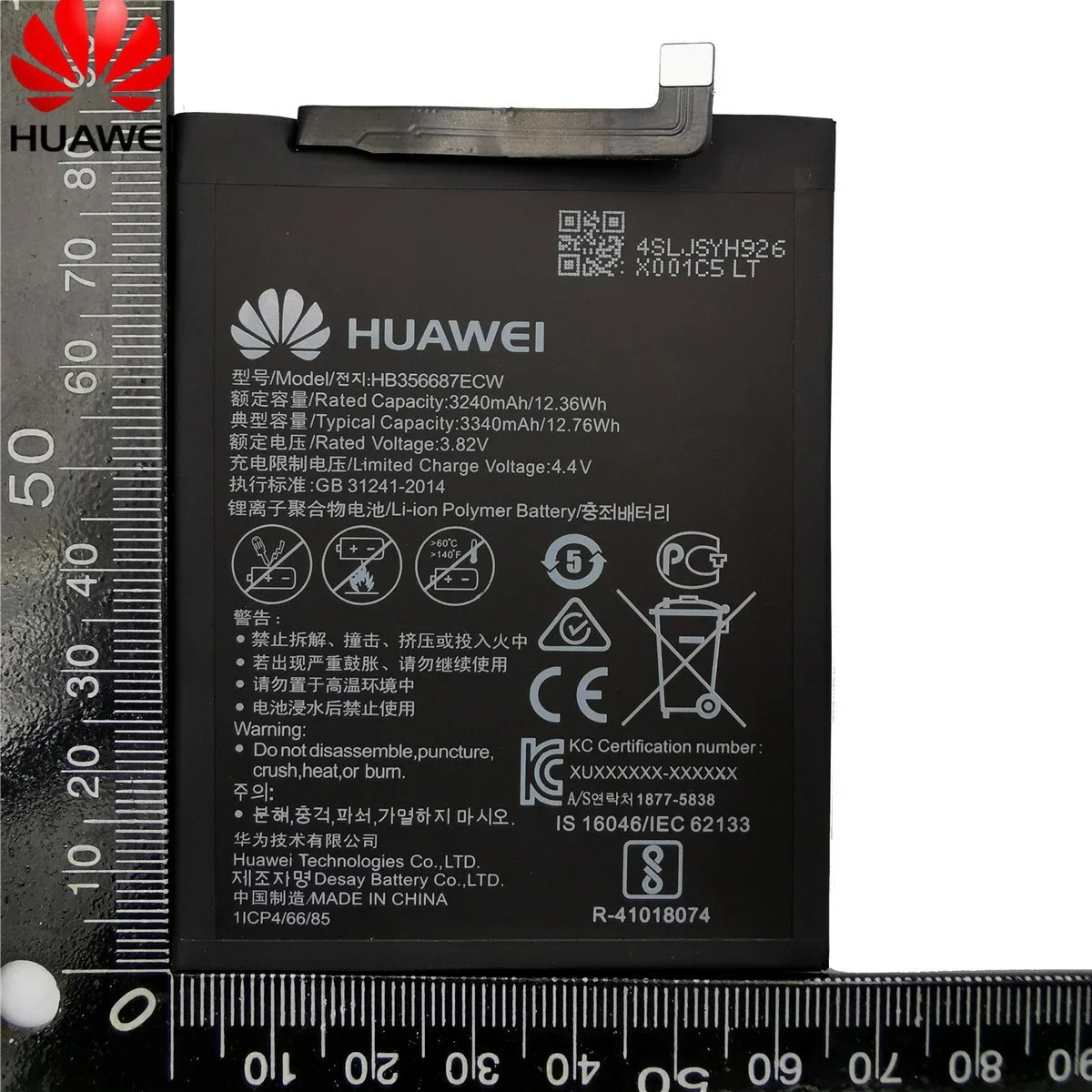 Hua Wei Battery HB356687ECW For Huawei Nova 2 plus Nova 2i 2S 3i 4e G10  Mate 10 Lite SE Honor 7X 9i  P30 Lite Batteries