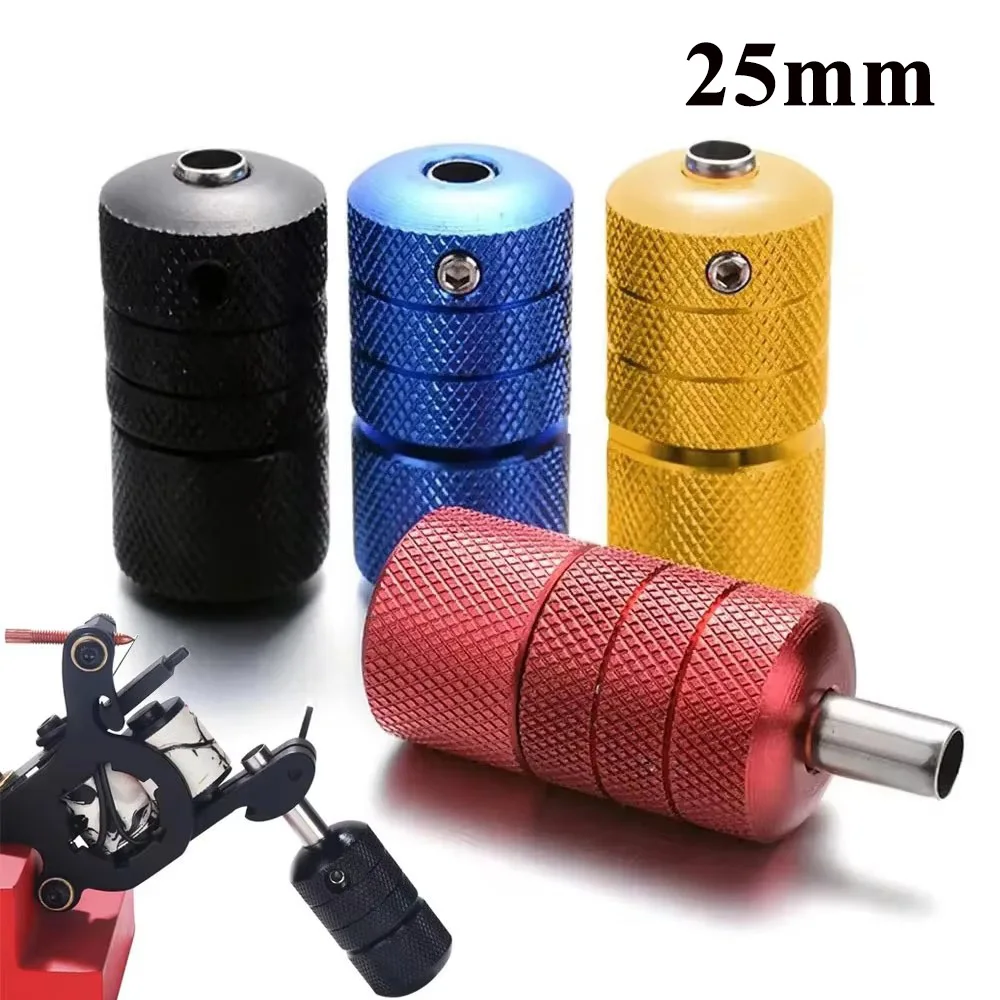 25MM Self-lock Tattoo Grips Aluminum Alloy Tattoo Grip Tube Handles with Back Stem for Tattoo Machine Gun Tattoo Tool Supply