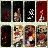 Anime Cartoon G-Gaara Phone Case For iPhone 16,15,14,13,12,11,Pro,X,XS,Max,XR,Plus,Mini Soft Black Cover