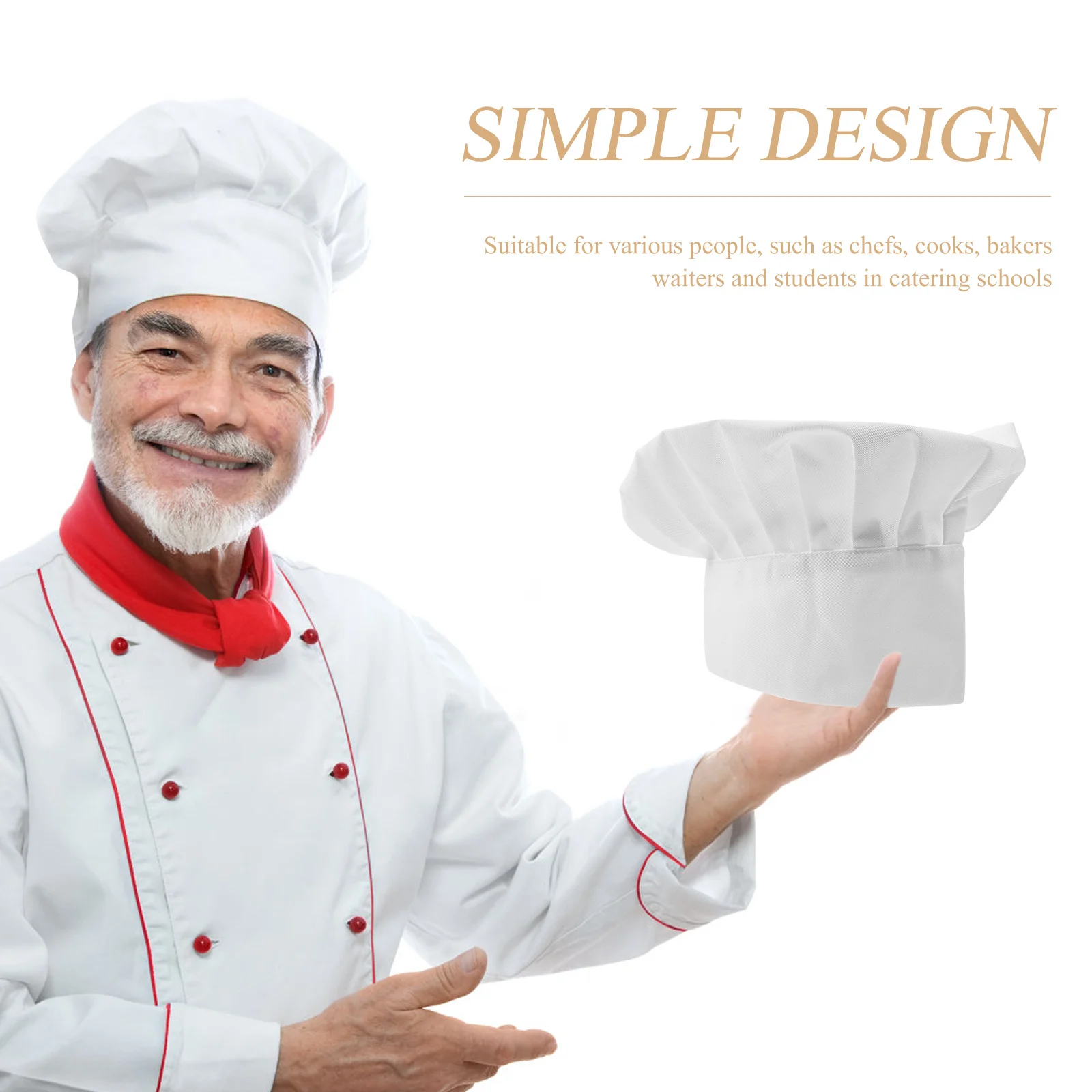 신축성 있는 작업 모자 면직물 신축성 있는 유니섹스 주방 요리 작업 모자 레스토랑 베이커리 유니폼 캡