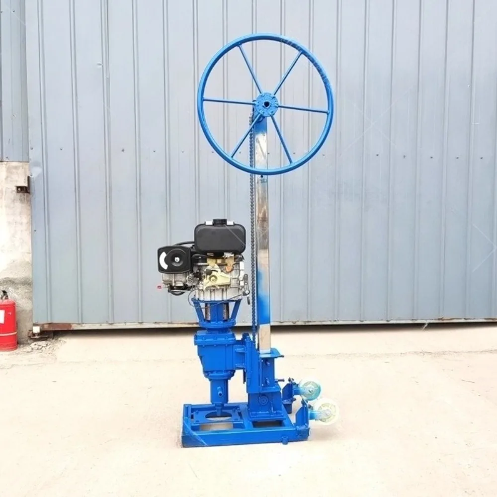 جهاز حفر الديزل العمودي بطول 30 مترًا، جهاز حفر صغير أساسي لاستكشاف أخذ العينات