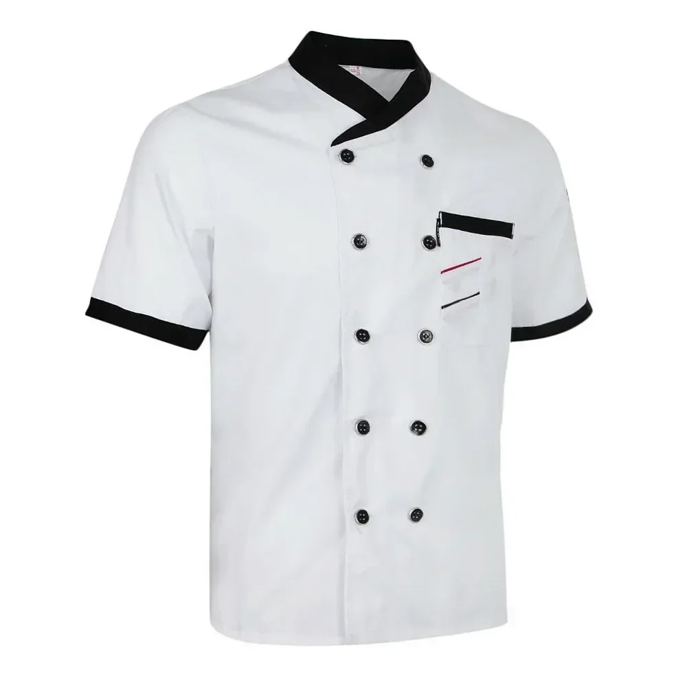 Unisex Catering Restaurante Uniforme, Camisa Masculina, Roupas de Cozinha, Cozinha do Hotel, Roupas do Chef