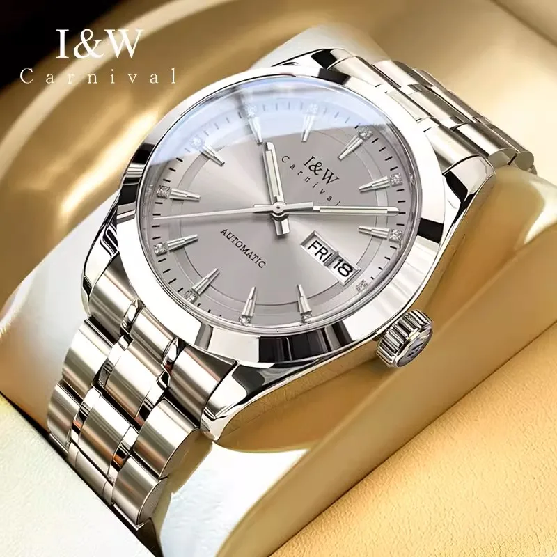 Carnival Brand High End IW Series Luxury Imported Movement Mechanical Watch Men 50M Waterproof Sapphire Fashion Watches Mens