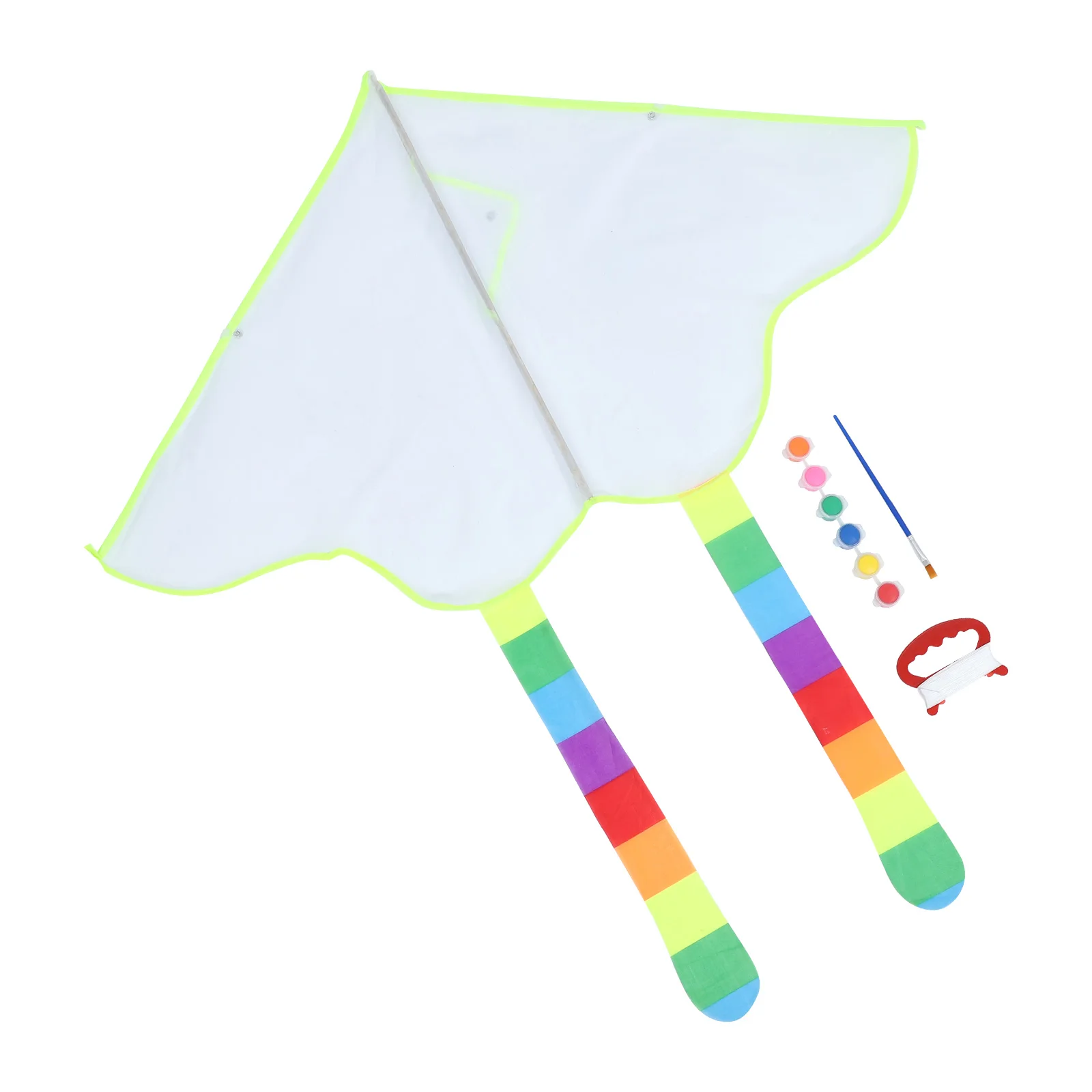 4 juegos de cometas en blanco con forma de Graffiti, juguete blanco para niños, decoración para colorear