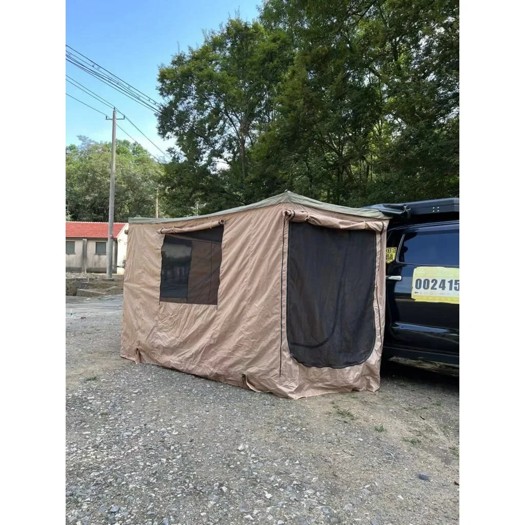 

4X4 Retractable Camping Sunproof Camper Trailer Awning Tent 270 Degree Car Tent