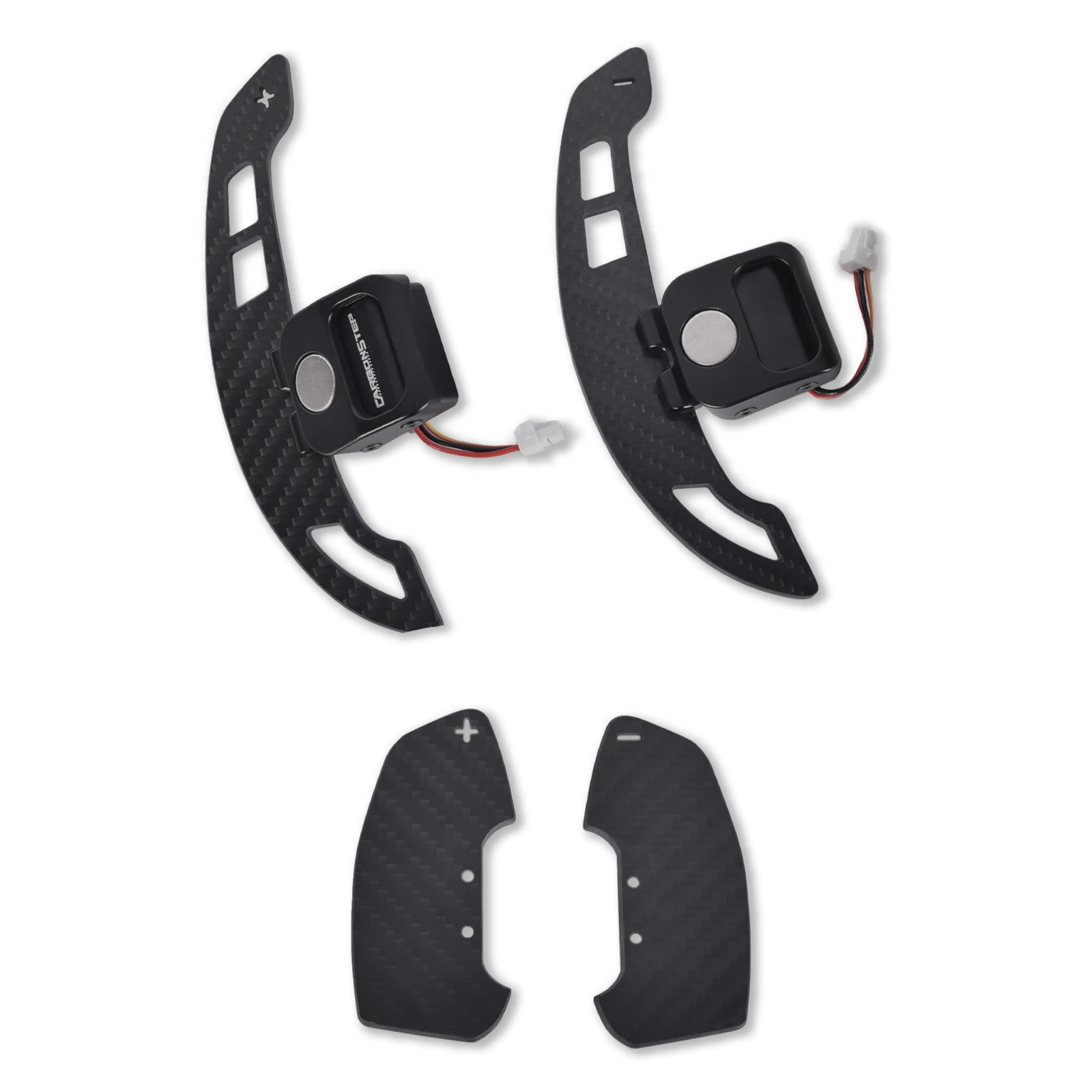 Magnetic Carbon Fiber Paddle Shifters for Audi C8 A6/A7/S6/S7/RS6/RS7 2018-2024 Real Carbon Fiber Steering Wheel Extensions