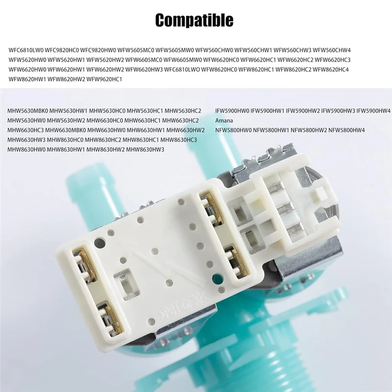 

AB08-W11036930 Замена впускного клапана воды для стиральной машины Whirlpool Maytag, клапан холодной воды для W11688995