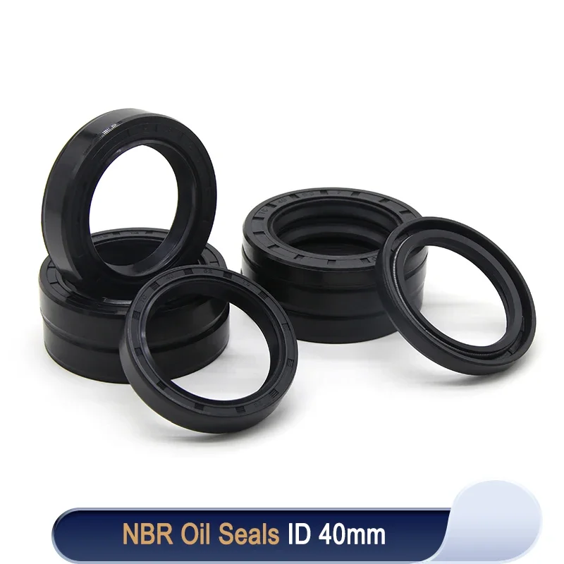 

NBR Oil Seal ID 40mm TC-40*50/52/55/58/60/62/64/68/70/75/80/85/90*5/7/8/10/12mm Nitrile Rubber Shaft Double Lip Oil Seals Gasket