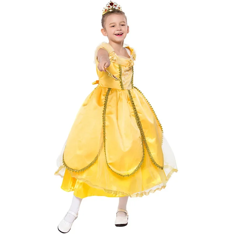 Princess Dress For Birthday Cosplay Halloween Girls Party Fairy Dress Wedding Dresses Princesses Costume Girls Party Dress